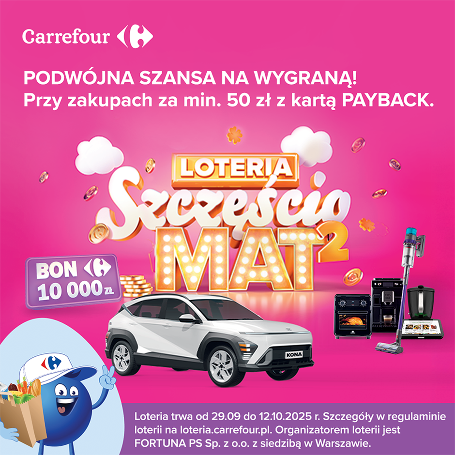 Loteria Carrefour – wygraj atrakcyjne nagrody!